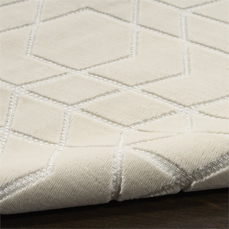 Nourison Washable Charm 9' x 12' Ivory Modern Indoor Rug