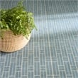 Nourison Washable Charm 9' x 12' Blue Ivory Modern Indoor Rug