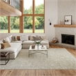 Nourison Washable Charm 9' x 12' Silver Ivory Modern Indoor Rug