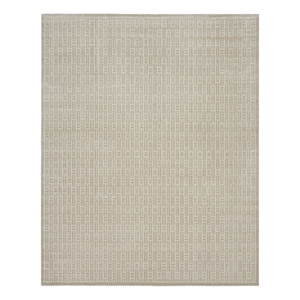 Nourison Washable Charm 9' x 12' Silver Ivory Modern Indoor Rug