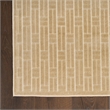 Nourison Washable Charm 3' x 5' Beige Ivory Modern Indoor Rug