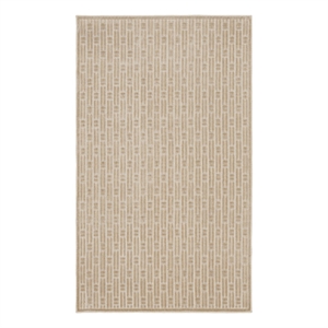 Nourison Washable Charm 3' x 5' Beige Ivory Modern Indoor Rug