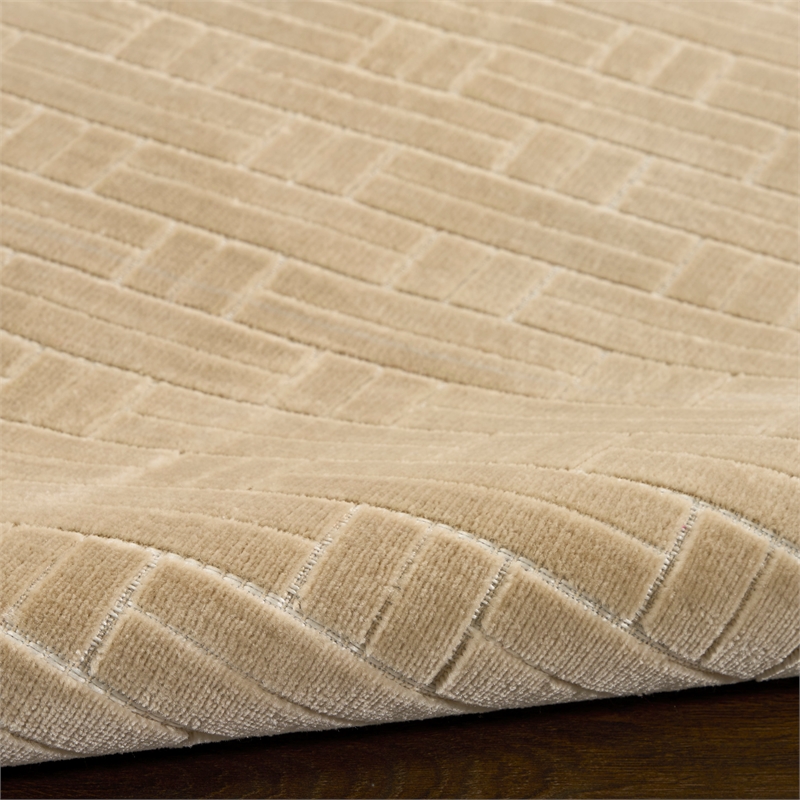 Nourison Washable Charm 8' x 10' Beige Ivory Modern Indoor Rug