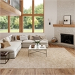 Nourison Washable Charm 8' x 10' Beige Ivory Modern Indoor Rug