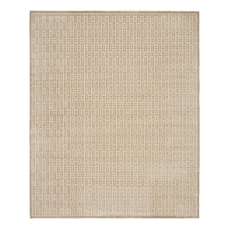 Nourison Washable Charm 9' x 12' Beige Ivory Modern Indoor Rug