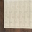 Nourison Washable Charm 9' x 12' Ivory Modern Indoor Rug