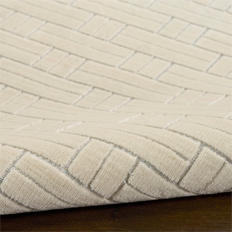 Nourison Washable Charm 9' x 12' Ivory Modern Indoor Rug