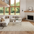 Nourison Washable Charm 9' x 12' Silver Ivory Contemporary Indoor Rug