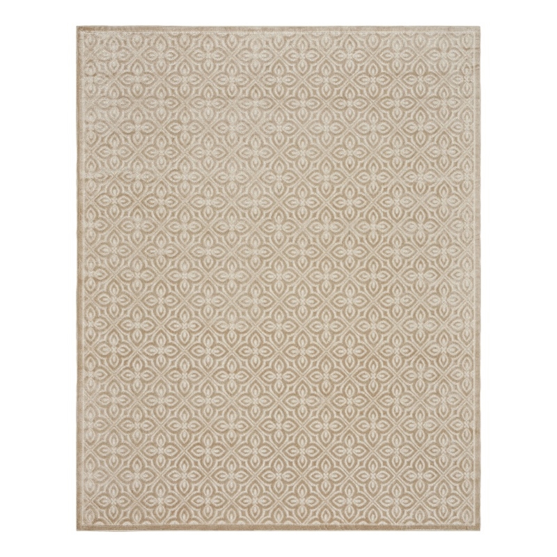 Nourison Washable Charm 9' x 12' Beige Ivory Contemporary Indoor Rug