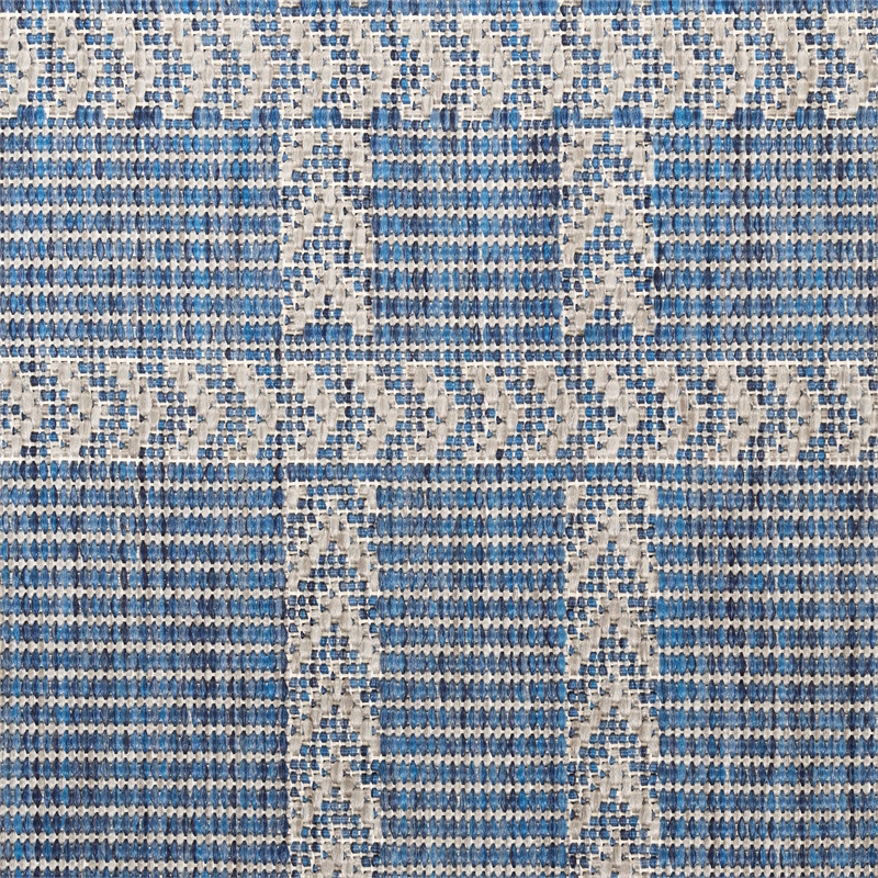 Nourison Horizon Indoor/Outdoor 6' x 9' Navy Modern Rug