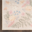 Nourison Botanical Washables 4' x 6' Beige Multicolor Farmhouse Indoor Rug