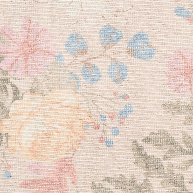 Nourison Botanical Washables 4' x 6' Beige Multicolor Farmhouse Indoor Rug