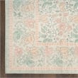 Nourison Botanical Washables 5' x 7' Green Multicolor Farmhouse Indoor Rug