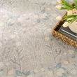 Nourison Botanical Washables 5' x 7' Grey Multicolor Modern Indoor Rug