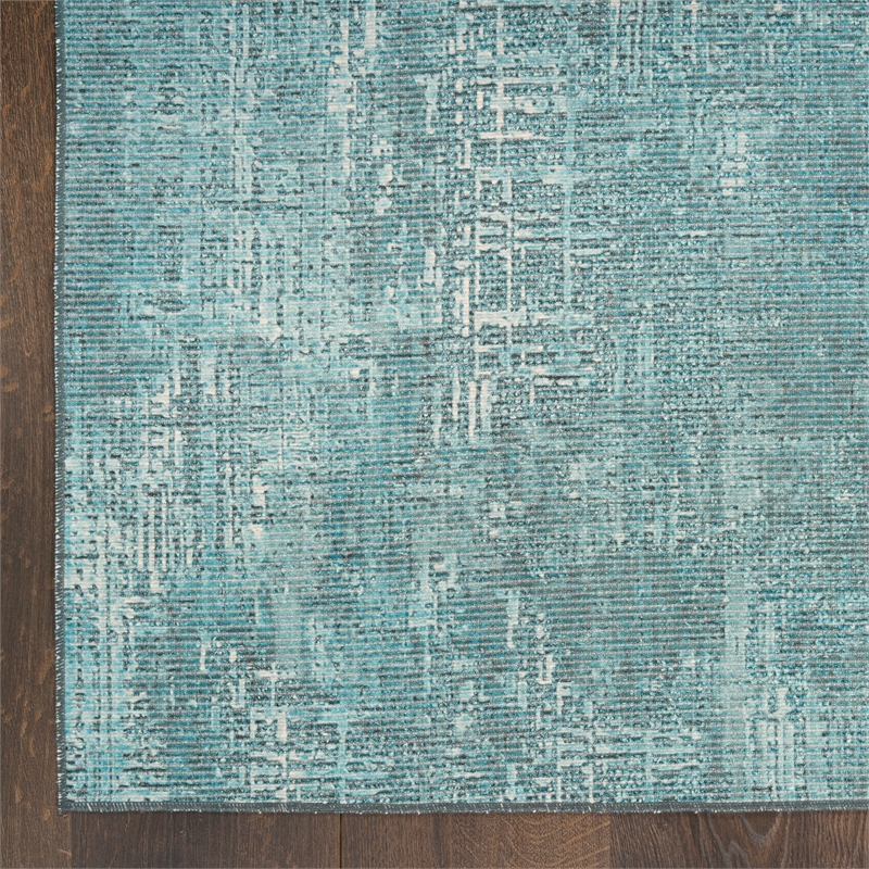 Nourison Botanical Washables 5' x 7' Green Modern Indoor Rug