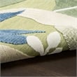 Nourison Suncoast 4' x 6' GRNBL Tropical Rug