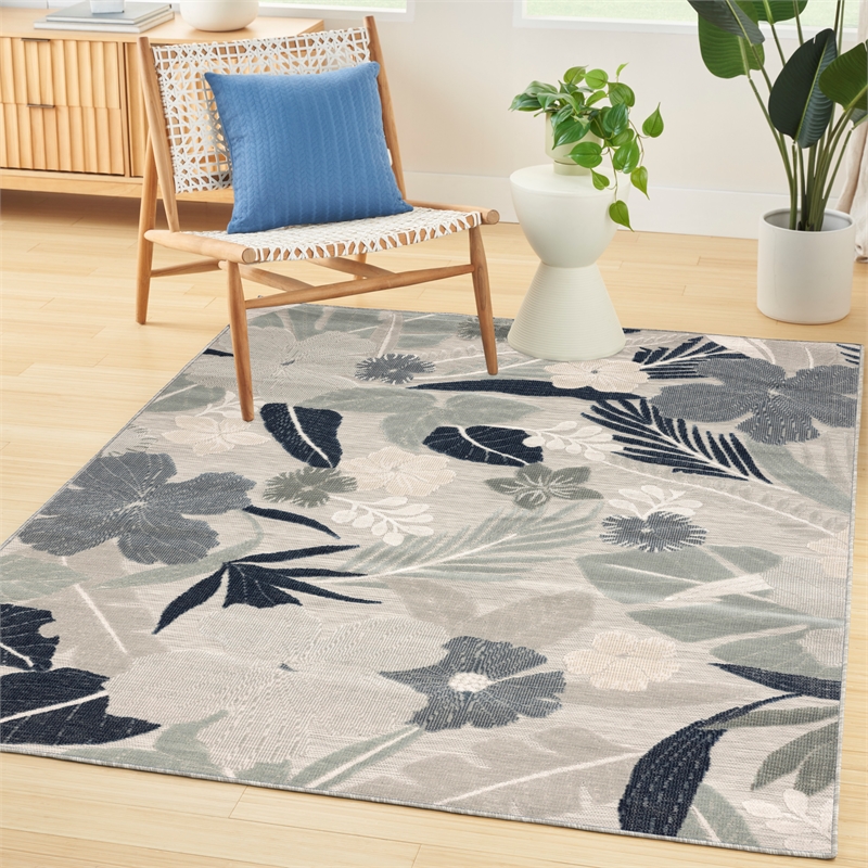 Nourison Suncoast 4' x 6' GYNAV Tropical Rug