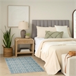 Nourison Washable Charm 2' x 3' Blue Ivory Modern Indoor Rug