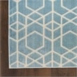 Nourison Washable Charm 8' x 10' Blue Ivory Modern Indoor Rug