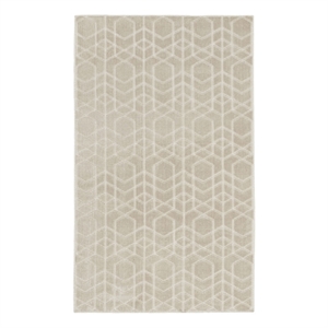 Nourison Washable Charm 2' x 3' Silver Ivory Modern Indoor Rug