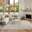 Nourison Washable Charm 8' x 10' Silver Ivory Modern Indoor Rug