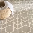 Nourison Washable Charm 8' x 10' Silver Ivory Modern Indoor Rug