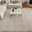 Nourison Washable Charm 8' x 10' Silver Ivory Modern Indoor Rug