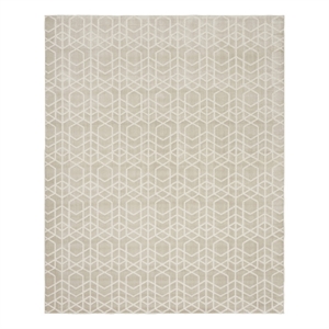 Nourison Washable Charm 8' x 10' Silver Ivory Modern Indoor Rug