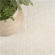 Nourison Washable Charm 8' x 10' Ivory Modern Indoor Rug