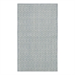 Nourison Washable Charm 3' x 5' Blue Ivory Modern Indoor Rug