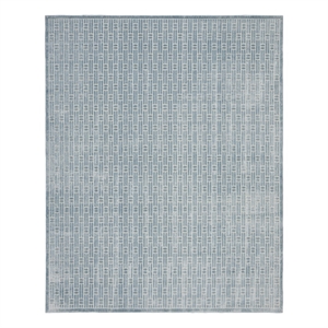 Nourison Washable Charm 8' x 10' Blue Ivory Modern Indoor Rug