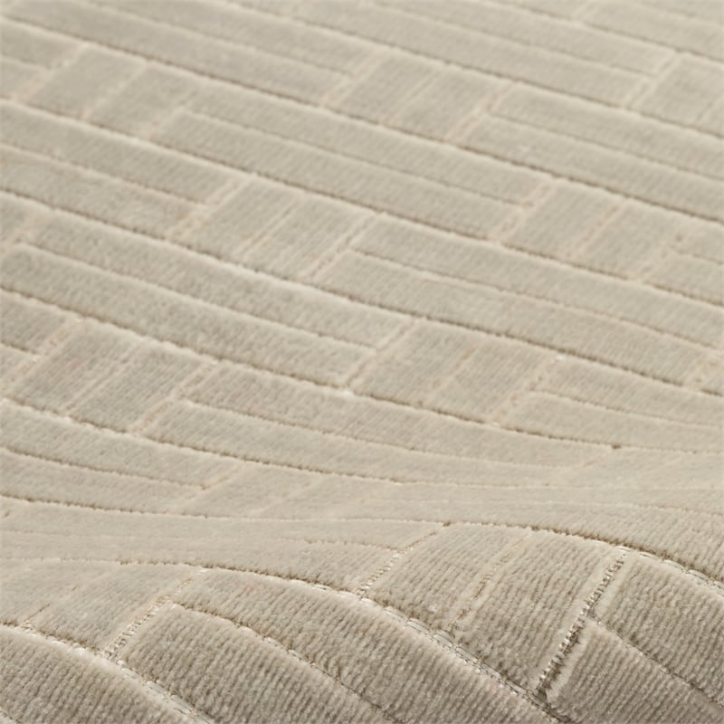 Nourison Washable Charm 2' x 3' Silver Ivory Modern Indoor Rug