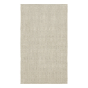 Nourison Washable Charm 3' x 5' Silver Ivory Modern Indoor Rug