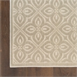 Nourison Washable Charm 2' x 3' Silver Ivory Contemporary Indoor Rug