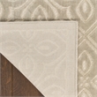 Nourison Washable Charm 2' x 3' Silver Ivory Contemporary Indoor Rug
