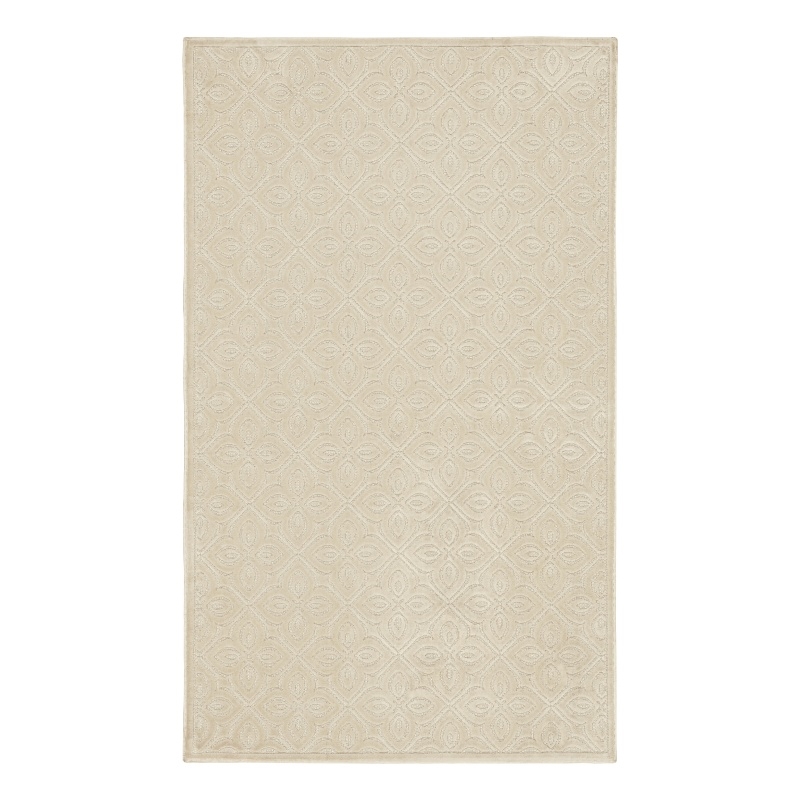 Nourison Washable Charm 2' x 3' Ivory Contemporary Indoor Rug