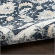 Nourison Dekor 2' x 4' Slate/Ivory Vintage Indoor Rug