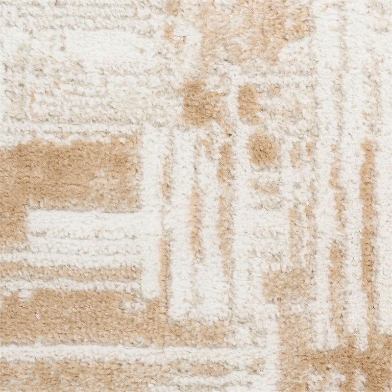 Nourison Dekor 2' x 4' Ivory Taupe Modern Indoor Rug