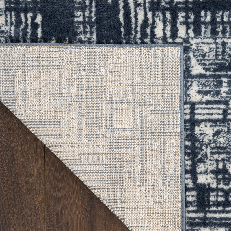 Nourison Dekor 2' x 4' Slate Modern Indoor Rug