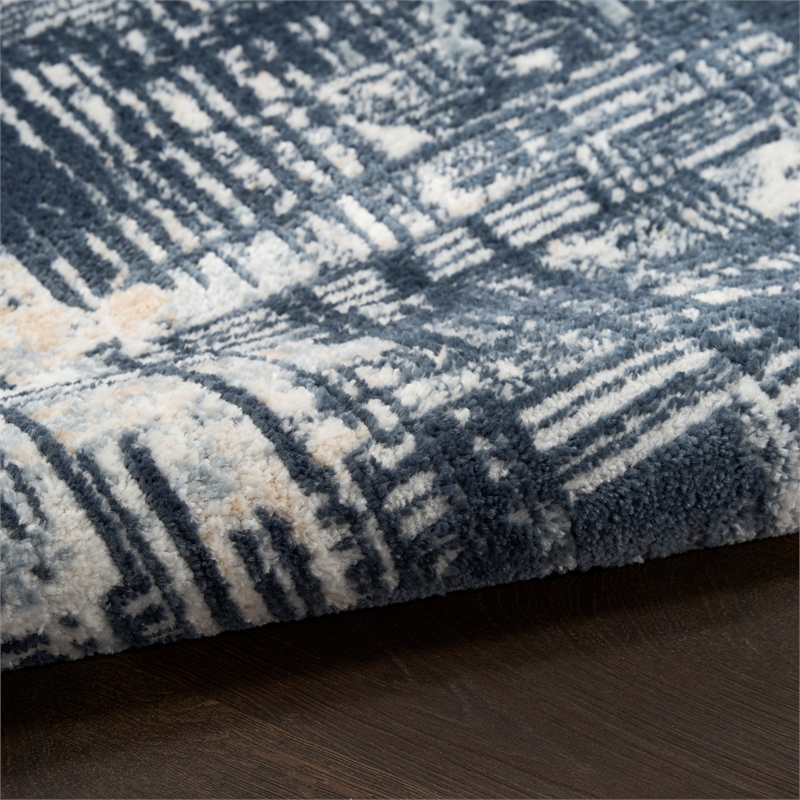 Nourison Dekor 2' x 4' Slate Modern Indoor Rug