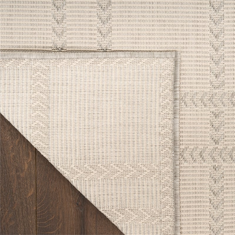 Nourison Horizon Indoor/Outdoor 5' x 7' Grey Modern Rug