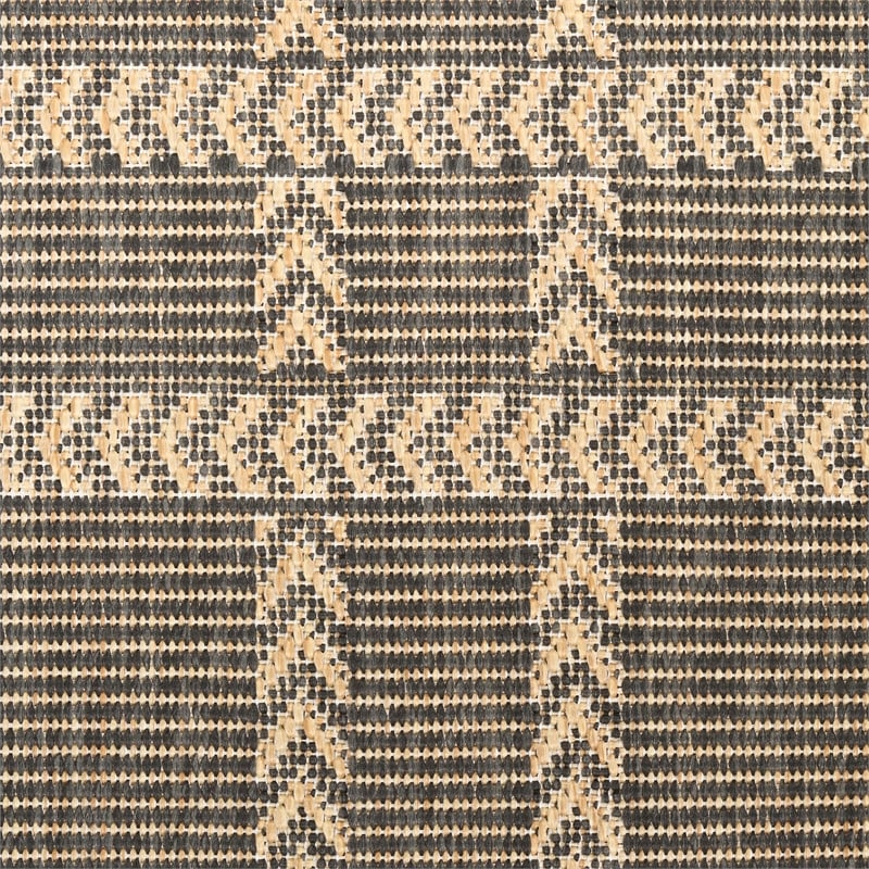 Nourison Horizon Indoor/Outdoor 5' x 7' Charcoal Modern Rug