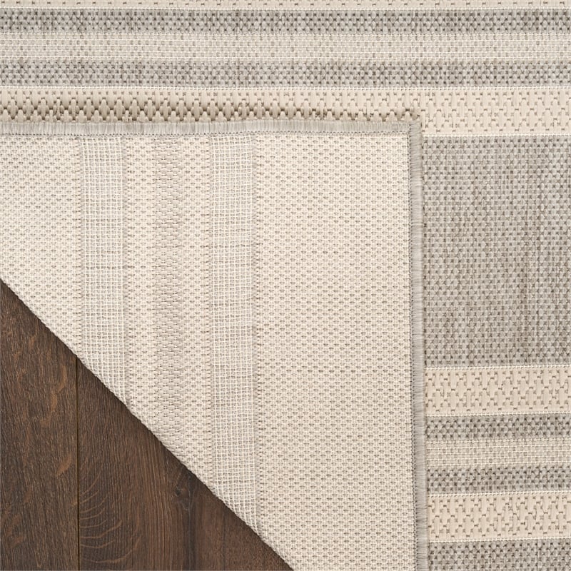Nourison Horizon Indoor/Outdoor 5' x 7' Grey Modern Rug