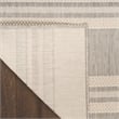 Nourison Horizon Indoor/Outdoor 5' x 7' Grey Modern Rug