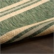 Nourison Horizon Indoor/Outdoor 5' x 7' Green Modern Rug