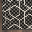 Nourison Horizon Indoor/Outdoor 2' x 3' BLACK Modern Rug