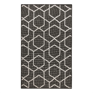 Nourison Horizon Indoor/Outdoor 2' x 3' BLACK Modern Rug