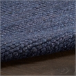Nourison Natural Jute 3' x 5' Navy Farmhouse Indoor Rug