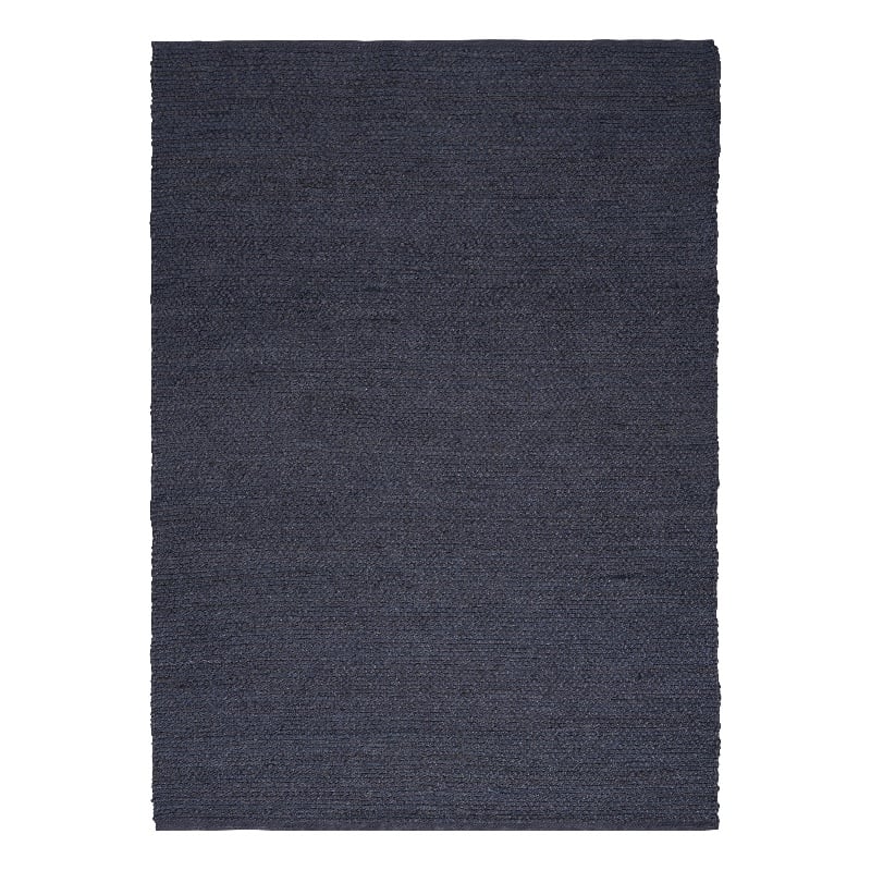 Nourison Natural Jute 6' x 9' Navy Farmhouse Indoor Rug