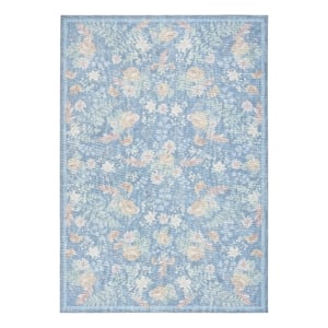 Nourison Botanical Washables 7'6&quot x 9'10&quot Blue Multicolor Farmhouse Indoor Rug